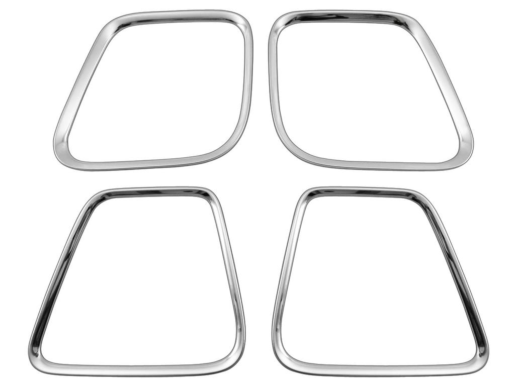 BRIGHTZ Finish Stainless Steel Plated Speaker Rings for with Freed Freed Ultra-Mirror Freed+ GB5/GB6 [SPEAKER-040] (Compatible GB, B5, B6, 5, 6,