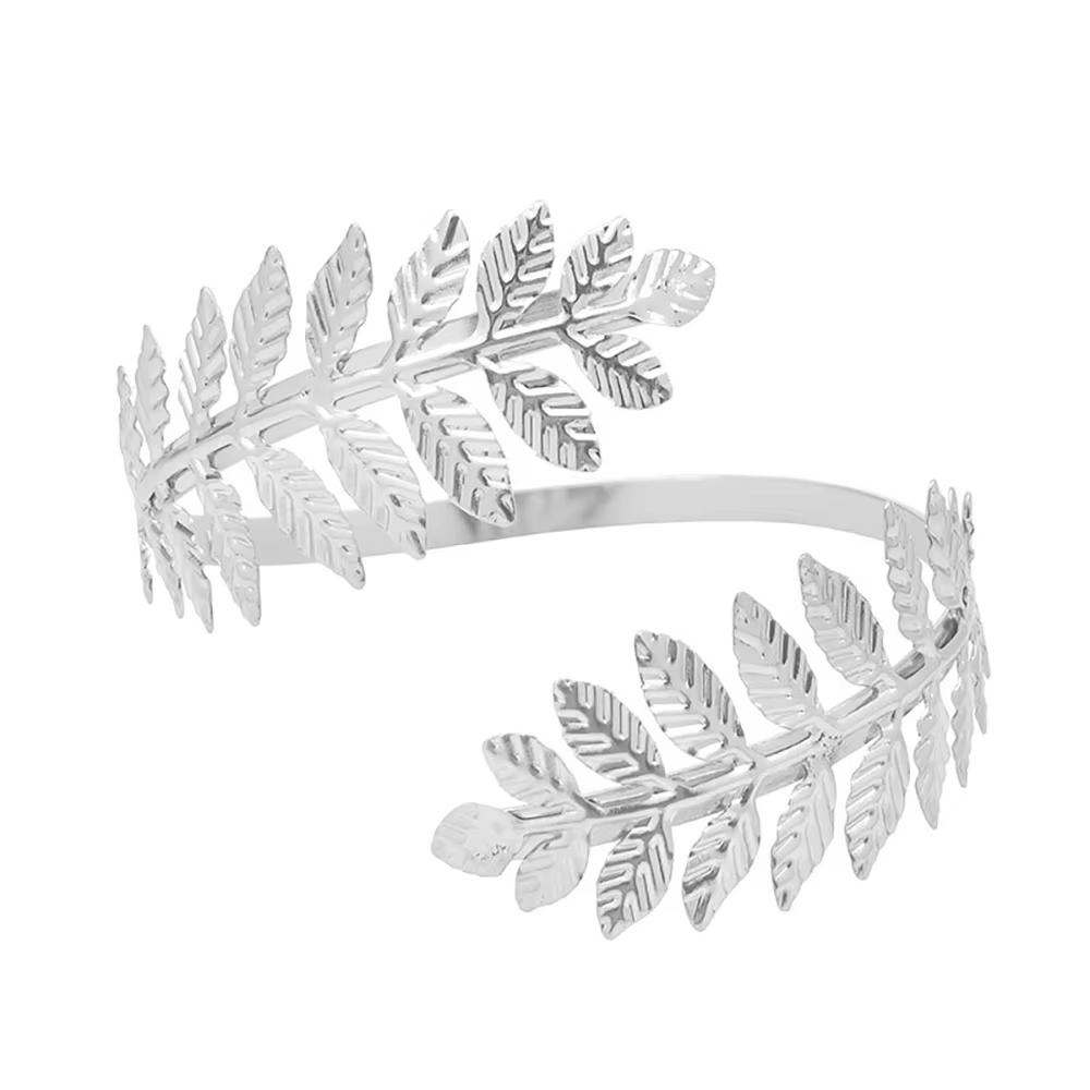 Metal Leaf Upper Arm Bracelet for Women Greek Roman Style Women's Armband Upper Arm Cuff Gold Color Jewelry Gift