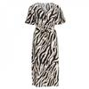 Object Womens/Ladies Jacira V Neck Puff Sleeve Midi Dress