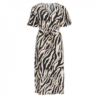 Object Womens/Ladies Jacira V Neck Puff Sleeve Midi Dress