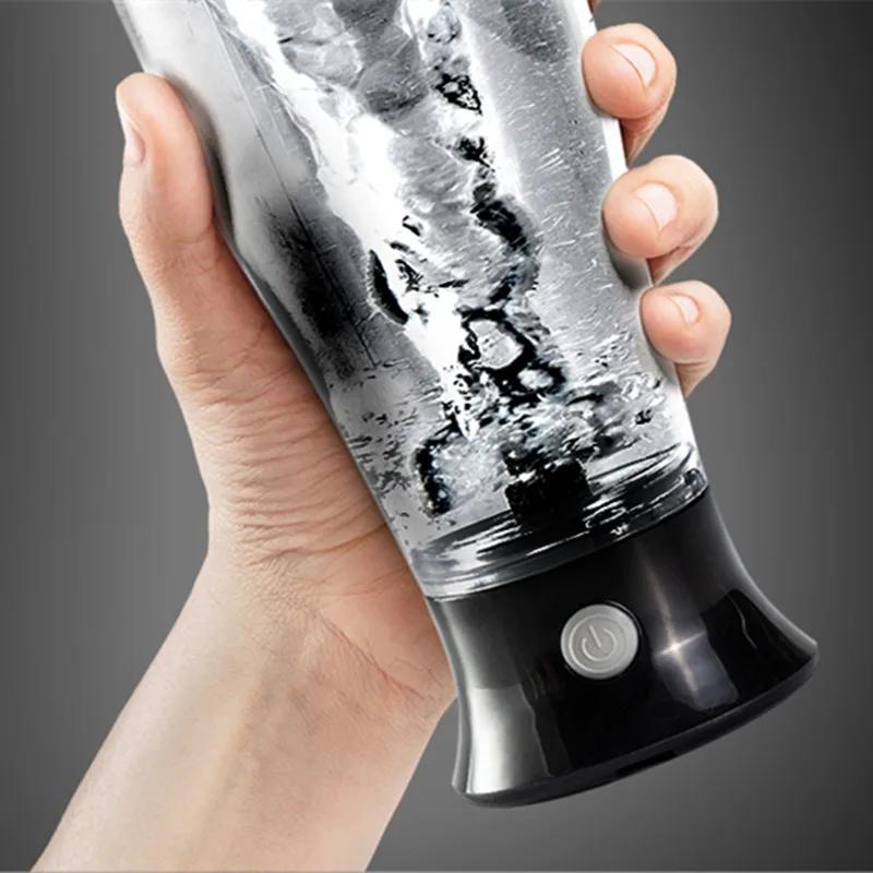 Shaker per proteine automatico auto-mescolante da 350 ml, portatile, con movimento, per mescolare l'acqua, shaker sportivo per palestra, potente