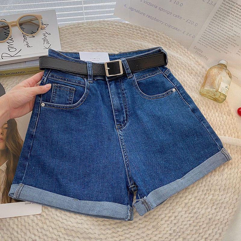 

Plus Size Raw Hem Denim Shorts - BOGO! Loose A-Line High Waist, Slimming Wide Leg, Perfect for Spring 2XL