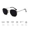 Retro UV400 Sunglasses with Hexagon Metal Frame Gradient Lenses Gold and Silver Frame Colors for Men and Women