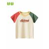 27Kids Children's Clothing Summer Kids Short Sleeve T-shirt Clothes Boys Letter Half-Sleeve Base Boys Baby 100% Cotton Coat