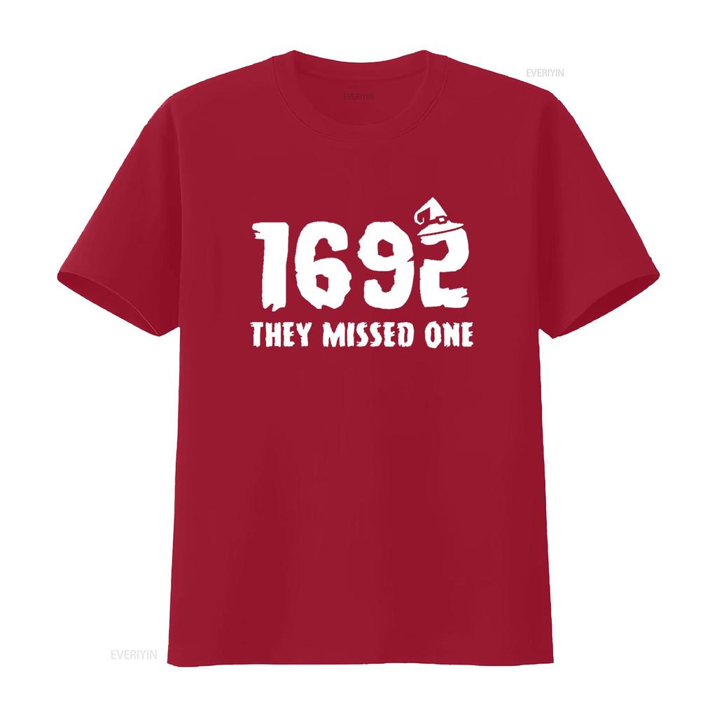 Womens 1692 They Missed One T Shirt Black 2X Large vintage Washed Comfortable Slightly streetwear Versatile Soft homme Casual