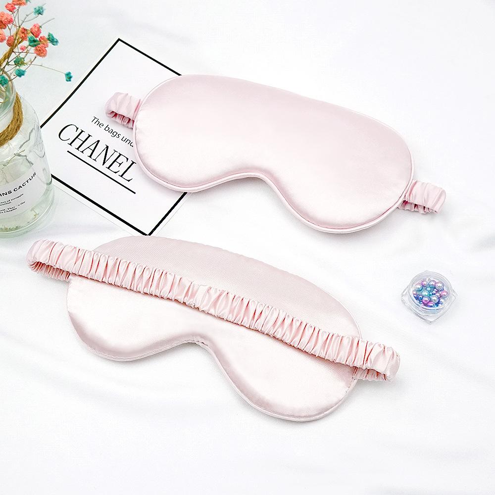 Double Sided Eye Mask Sleeping Blackout Silk Breathable Elastic Air Travel Eye Mask
