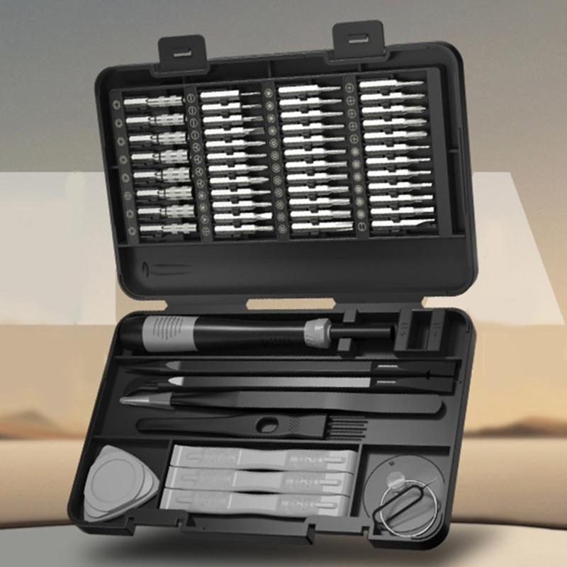 Professional Multifunctional Tool Kit 58Pieces Screwdriver with Nonslip Grip for Home Maintenance Jewelry Watch Repair