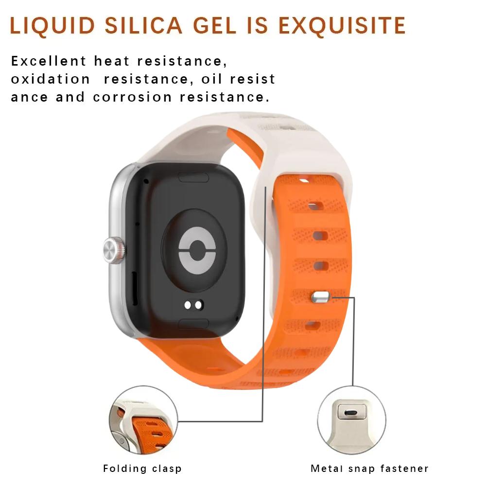 Sport Silicone Band For Redmi Watch 5 4 Strap Accessories Replacement Breathable Watchband Bracelet For Xiaomi MiBand 8 Pro 9Pro