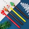 20Pcs/ Lot Cute Kawaii Christams Gel Pens Cartoon Puppy Santa Snowmen Christmas Tree Writing Stationery School Office Gift Holiday Gift Novelty Statio