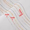2Meters 1Meter 0.5Meter Flat Stick Basic Chain Bracelet Necklace Copper Chains Line Clothing Decorative Chain for Jewelry Making