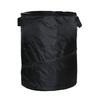 Black Collapsible 10 Gallon Pop Up Garbage Can for Camping, Outdoor, Travel