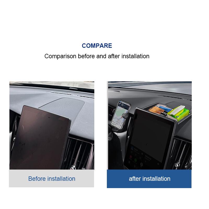 Hrlpv1 2026 For Volvo XC60 S90 XC90 Screen Rear Storage Box Central Control Phone Holder Storage Box Car Accessories