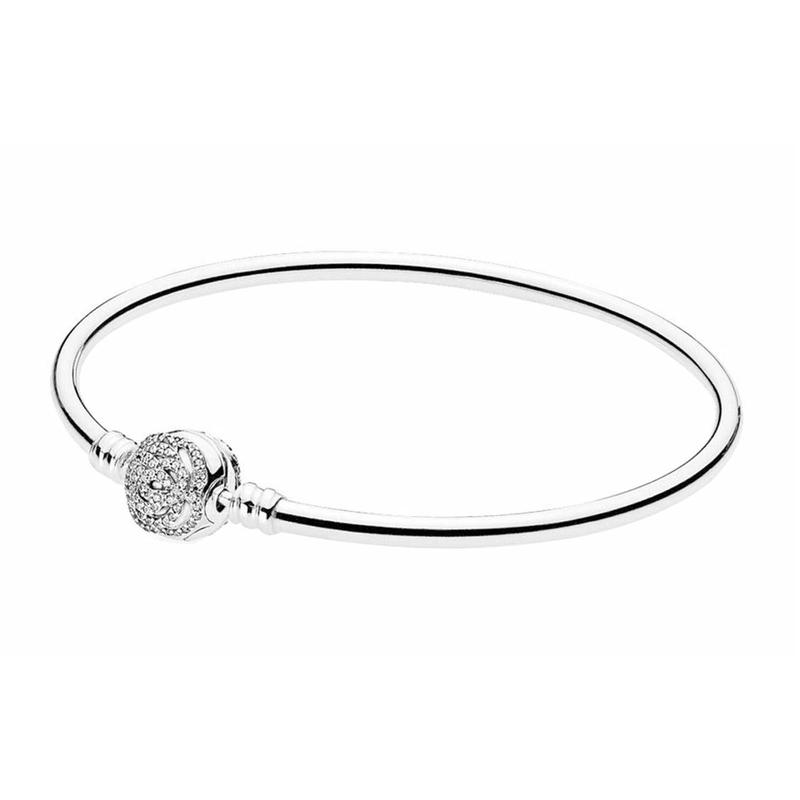 Pandora Disney Beauty and the Beast 925 Silver Cubic Zirconia Bracelet Women s 590748CZ серебряный