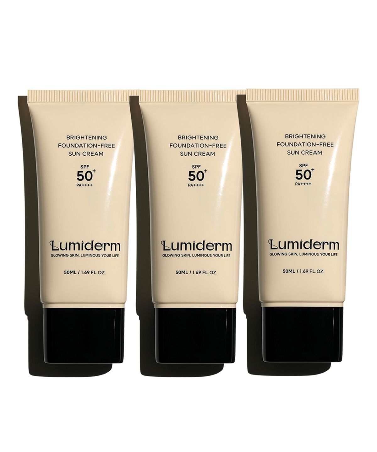 Brightening Foundation-Free Sunscreen 50ml SPF50+ PA++++ 3 Pieces