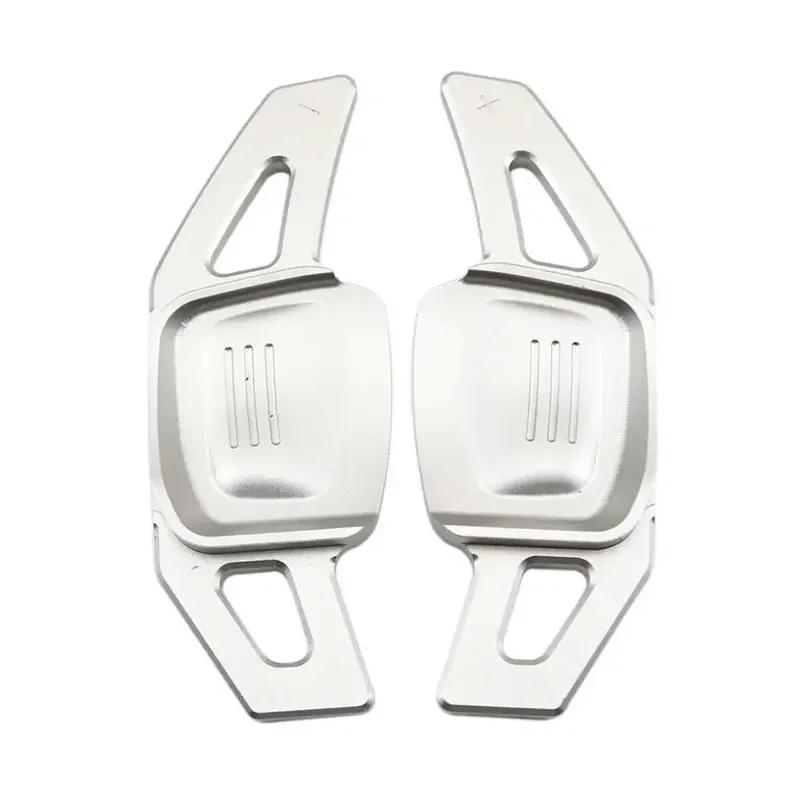 For VW Arteon Sharan Tiguan L Tharu Steering Wheel Shift Paddle Extension Silver 2Pcs