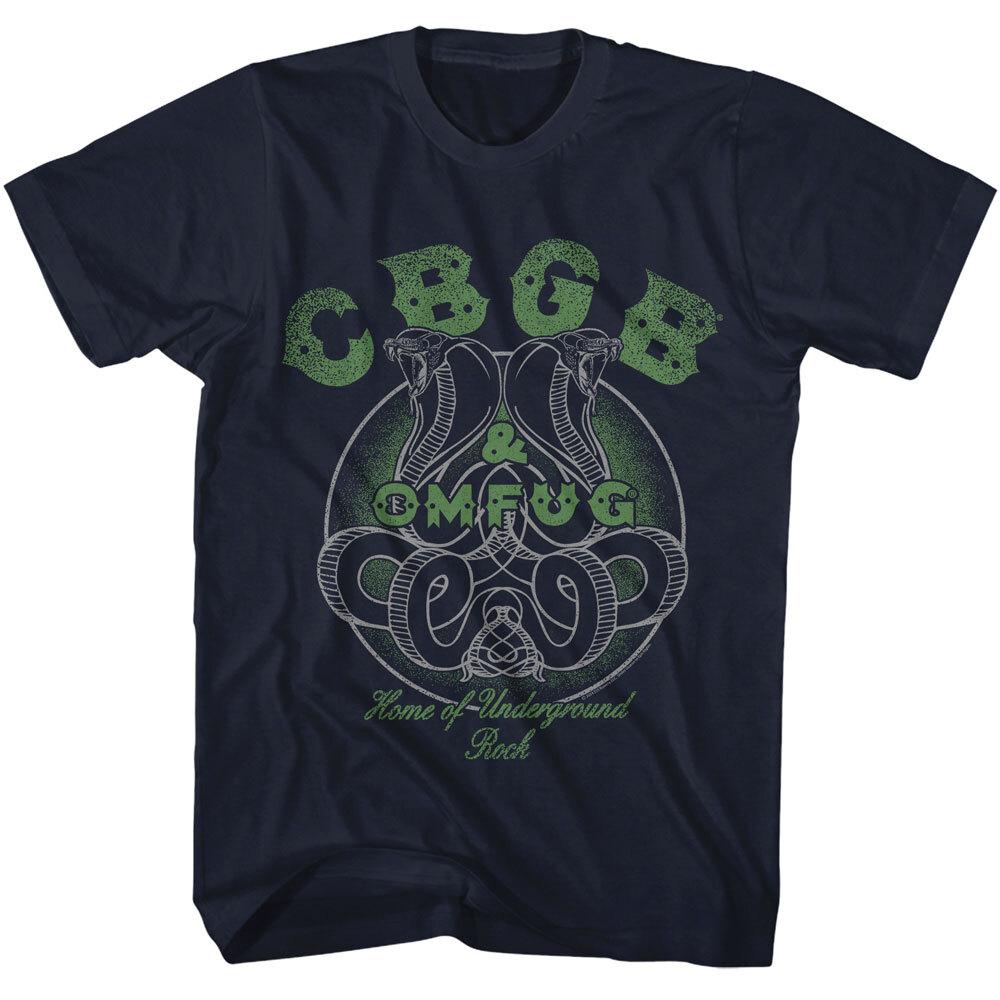CBGB OMFUG Home Of Underground Rock Double King Cobra Snake Men T Shirt S