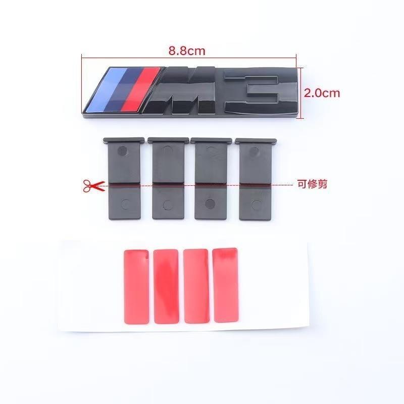 3D Car Front Grille Badge Emblem Buckle Car Styling Accessories For BMW M Logo M1 M2 M3 M4 M5 M6 M7 F48 E83 F39 F10 F30 G01 E84 YA6