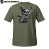 Rebel Cat T-Shirt – Tough Cartoon Kitty with Attitude and a Raised Paw