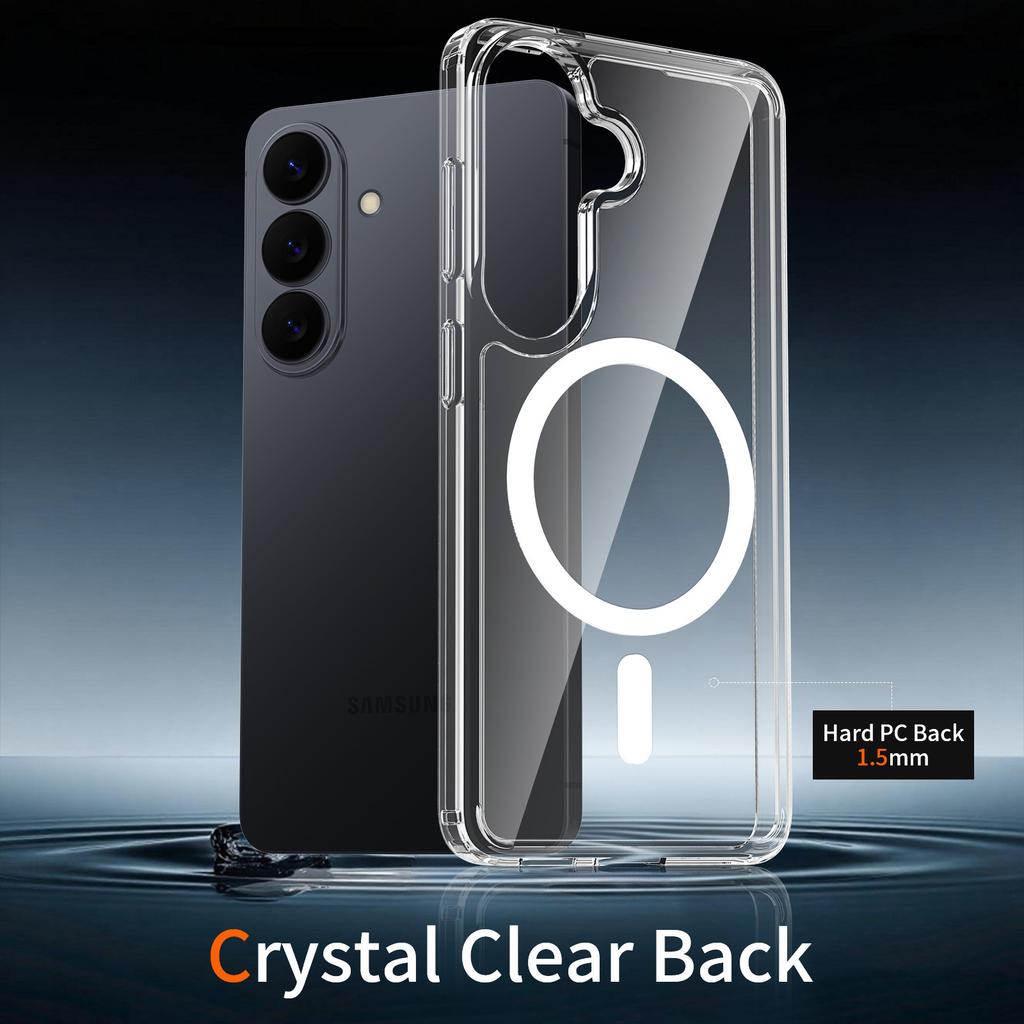 New S26pro Mobile Phone Case S25 Ultra Transparent Soft Shell S24Edge Ultra-thin Simple Style Protective Case