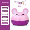 Children's Cartoon Rabbit & Squirrel Magnetic Timer for Cooking & Study