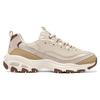Skechers Planet Bear Mesh Synthetic Leather Comfortable Trendy Low-Top Dad Shoes Women sneaker Beige Brown 896262-NAT