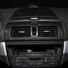 För BMW X3 E83 2006-2010 ABS Kolfiber Bil Mittkonsol Luftkonditioneringsuttag Ram Skydd Dekaler Trim Auto Tillbehör