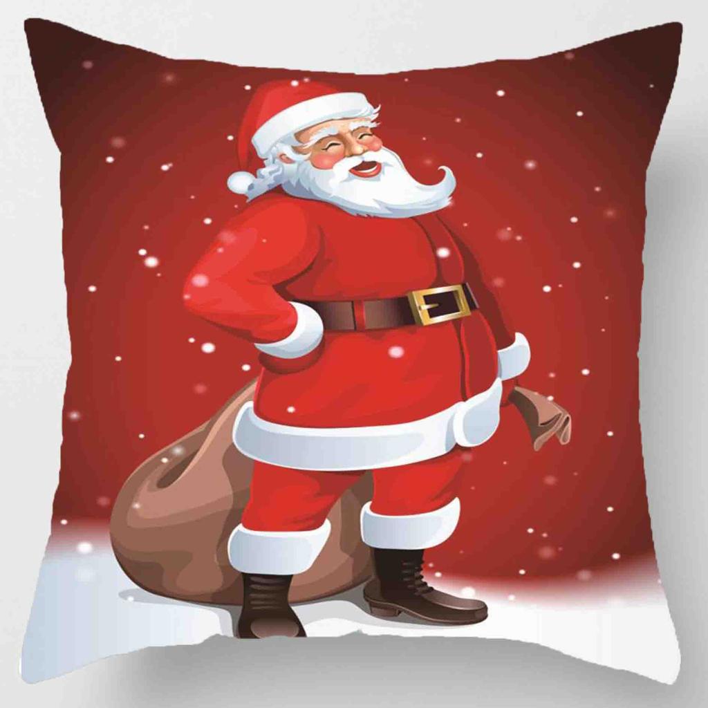 Christmas cushion set 45* 45cm pillowcase Christmas ornaments suitable for home Navidad Noel Christmas gifts Christmas ornaments