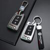 For VW Zinc Alloy Silica gel Car Flip Key Case Full Cover Fob Shell For VW Volkswagen Golf 7 MK7 Tiguan MK2 Auto Keychain Acce