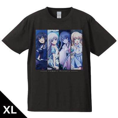 TV-Anime "Summer Pockets" T-Shirt Shiroha & Ao & Kamome & Tsumugi Größe XL