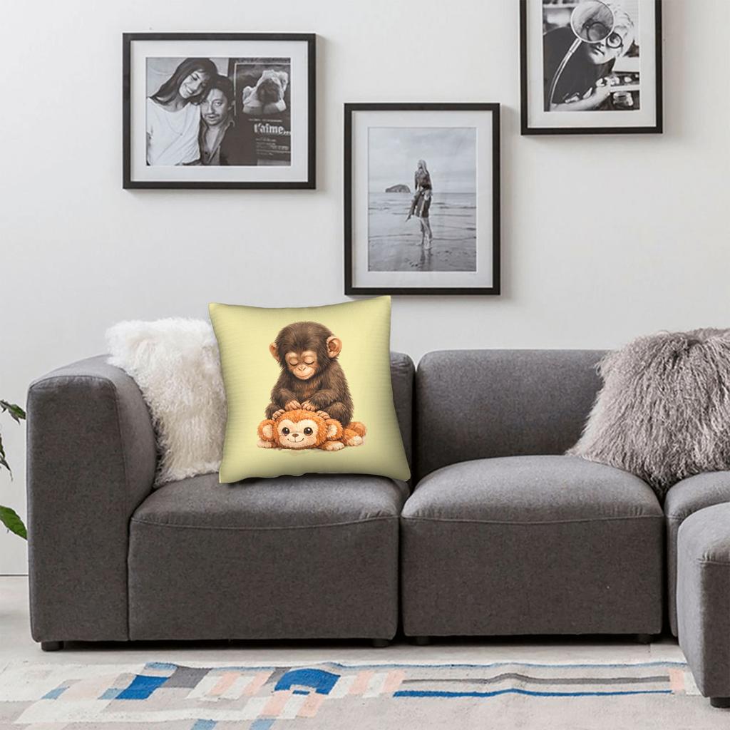 Monkey Punch Pillow Case Fashion Pillow Cover Soft Pillowcases For Sofa Bedroom Home Decor
