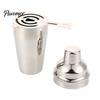Home Bar Accessories Stainless Steel Cocktail Shaker Cup, Leak-Proof Martini Mirror Polished Three Piece Bartender Tool Easy Cleaning Mixer