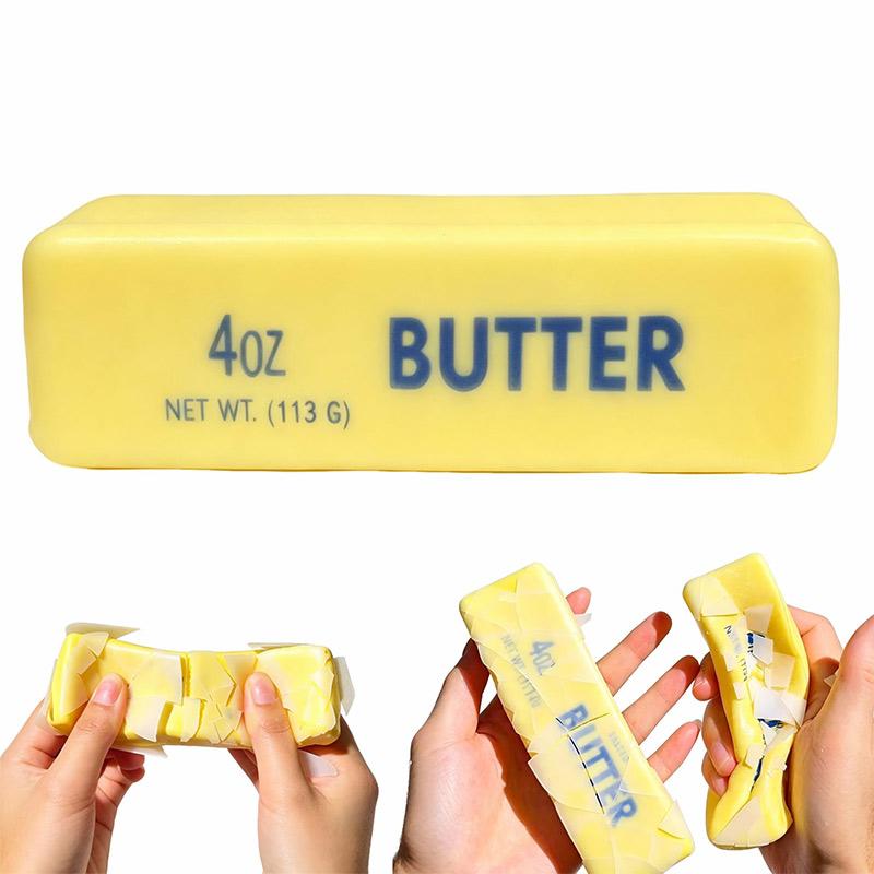 Wax Butter Cheese Toy Crispy Wax Slow Rebound Decompression Toy Bounce Portable Sensory Toy Soft Toys For Home Decoration