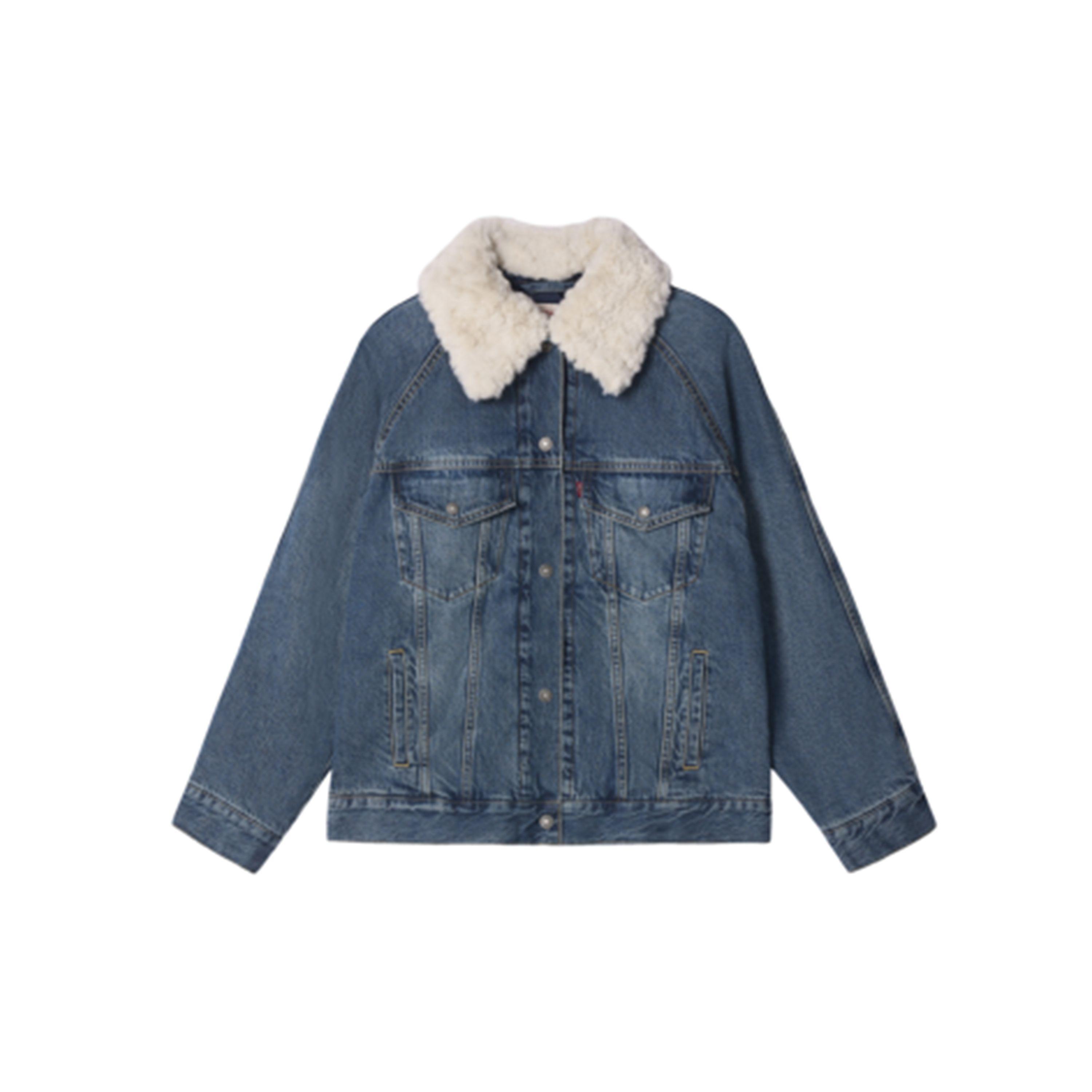 

Levis Winter Warm Series 0052L Casual Style Comfortable Minimalist Fashion Warm Effect Classic Blue Sherpa Jacket Unisex jackets 0052L-0000 M