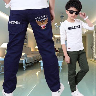 Pantaloni casual belli da ragazzo Cotone elasticizzato a vita media Abbigliamento per bambini Tendenze primaverili e autunnali