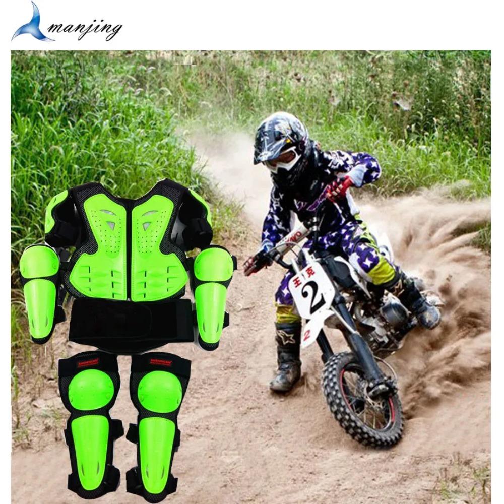 Bambino Bambini Motocross Moto Protezione Corpo Gilet Armatura ATV Moto da Cross Fuoristrada Tute Protezione Gilet da Corsa Abbigliamento Sportivo