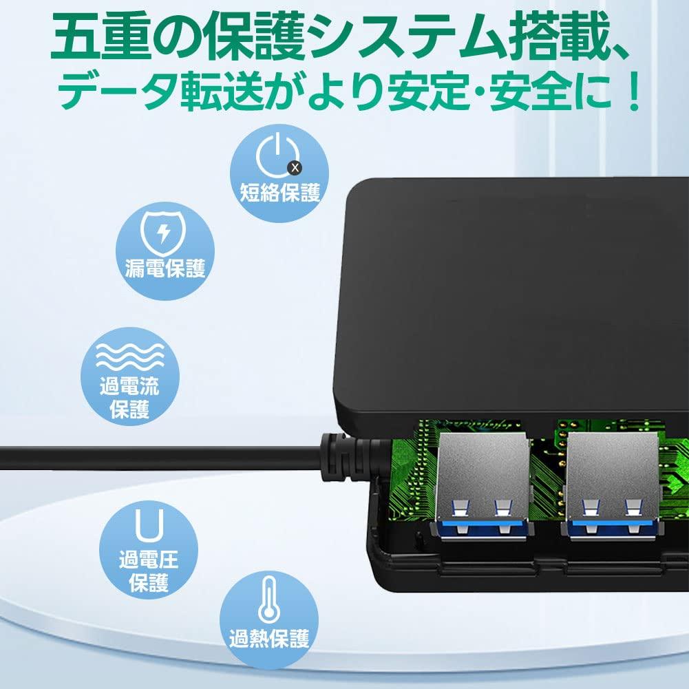 Besince to USB USB USB Data Converts MacBook iPad and More to Supports Working from Home Type-C 3.0 Hub, 4-Port 3.0 Adapter, 4-in-1 Hub, High-Speed