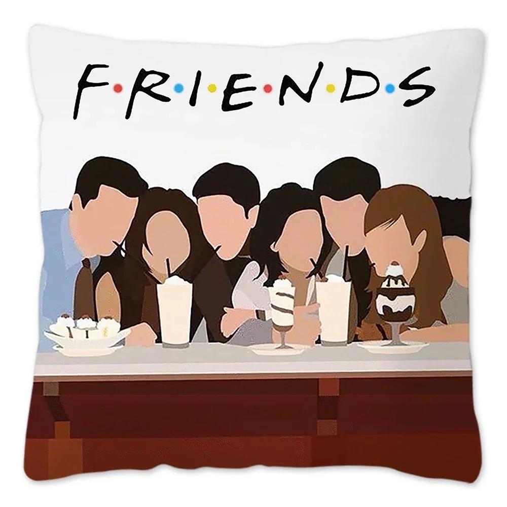 Federe Cuscino Decorazione Soggiorno Serie TV Friends Copricuscino da Esterno per Sedia Copricuscino Decorativo Colore Sedia