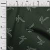 oneOone Cotton Flex Dark Green Fabric Leaves Diy Clothing Quilting Fabric Print Fabric By Yard 40 Inch