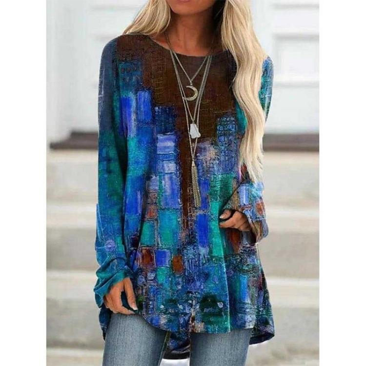 Y2k Damen Langarm T-Shirts Pullover Hemden Rundhals Oberteile Faux Baumwolle Frühling und Herbst Unterhemden