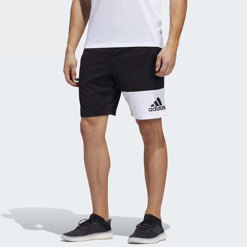 Adidas Sports Casual Breathable Shorts Men Bottoms Black White FL4448