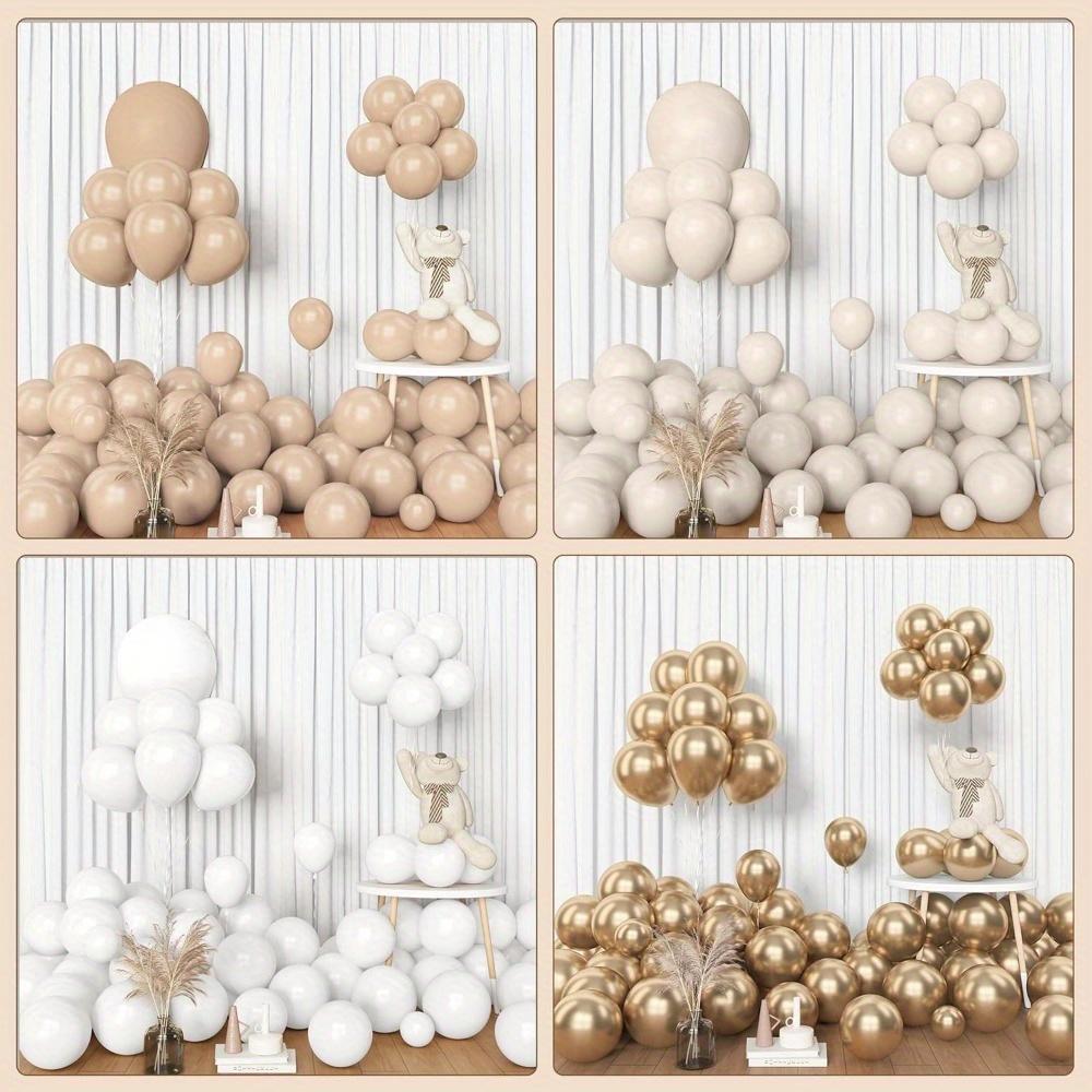 148pcs White Sand Balloon Arch Set Includes Suitable for Birthday Party Wedding Arrangements and Baptism Ceremony Decorations