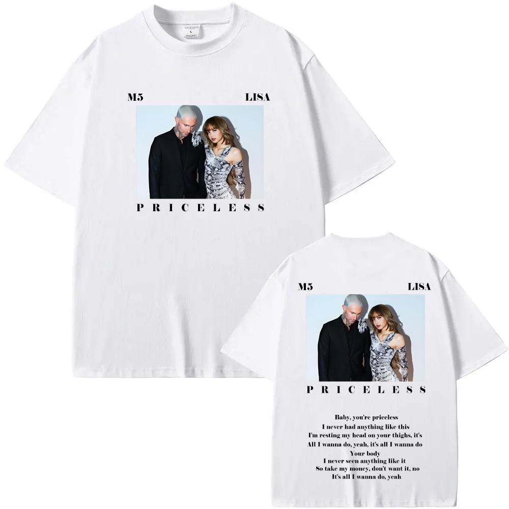 Maroon 5 - Priceless ft. LISA Trička 100% bavlna Pánská Dámská Nová Trička Léto High Street Trička Vysoce Kvalitní Bavlna Měkké Oblečení