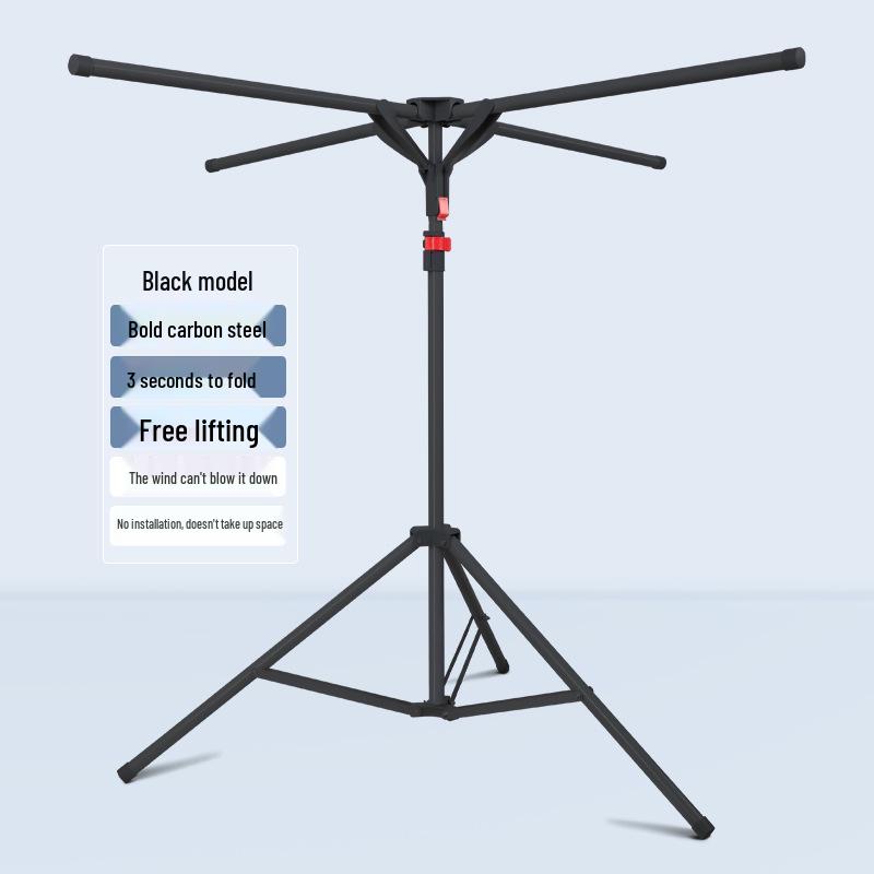 Portable Indoor Balcony Clothes Drying Rack - Easy Install for Home and Rental Spaces