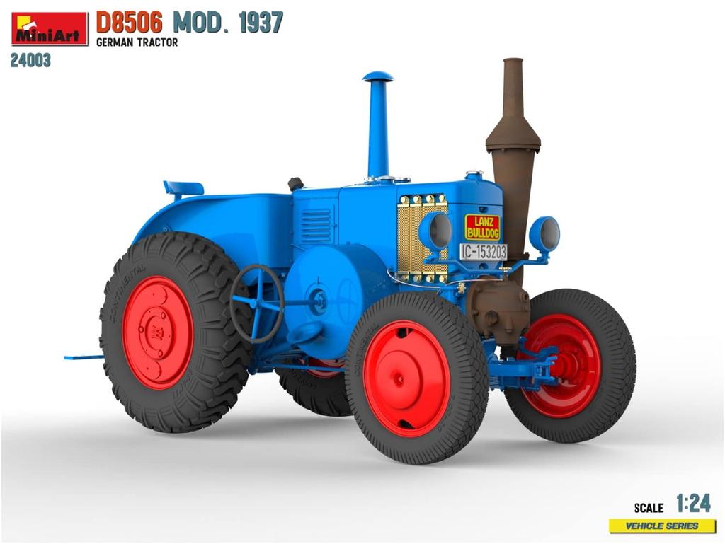 Miniart German Tractor D8506 1937 Plastic Model MA24003 1/24