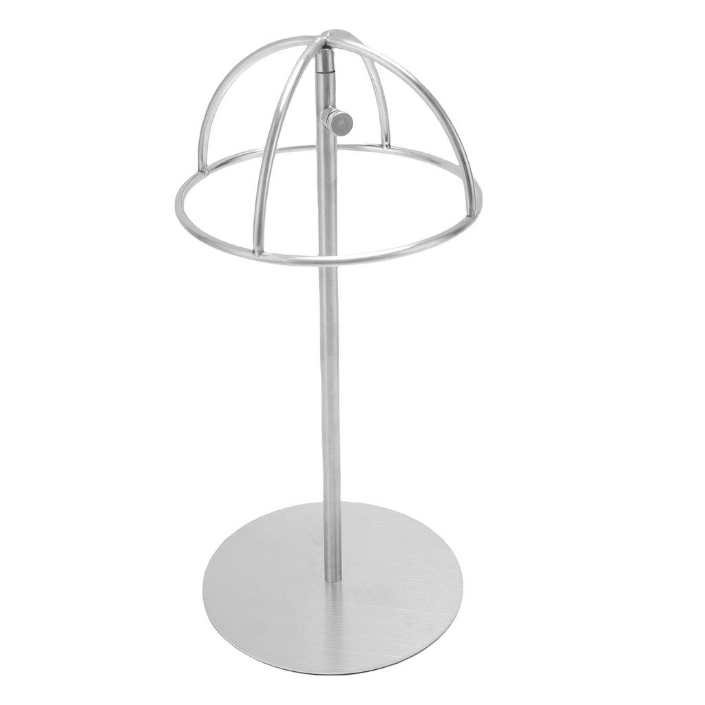Tabletop Hat Stand Height Adjustable Metal Hollow Three Dimensional Hat Display Rack for Beach Hat Cowboy Hat Winter