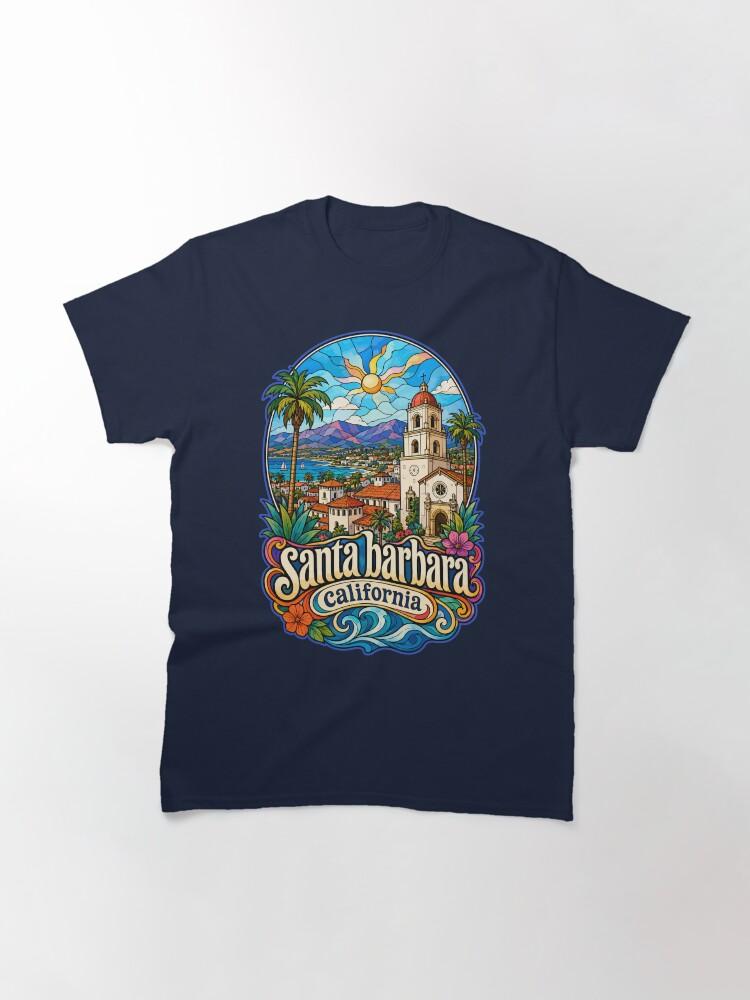 Barbara Santa Barbara California USA Stained Glass Art Classic T-Shirt