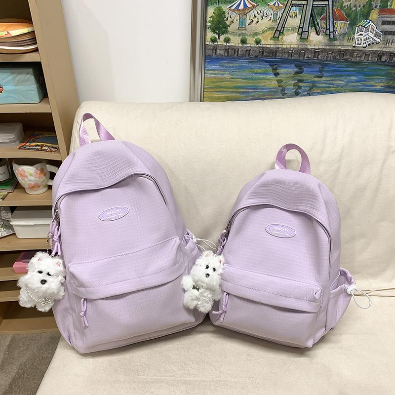 Schoolbag Backpack Japanese Ins Wind Soft Girl Cute Girl Backpack Junior High School Student Lightweight Schoolbag Large Capacity Computer Bag