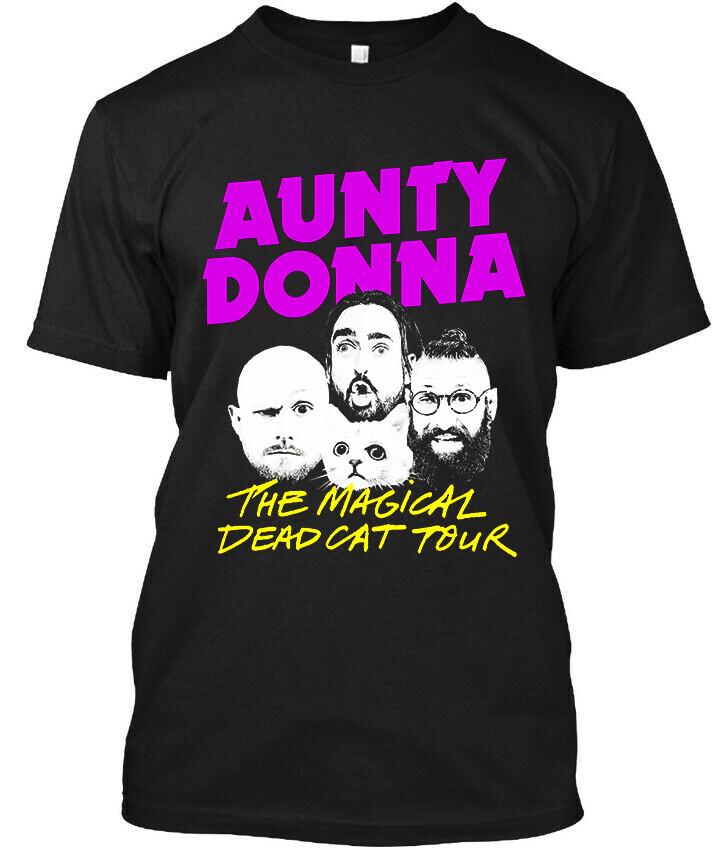 New Popular Aunty Donna The Magical Dead Cat Australian Funny T-Shirt Size S-5XL XXL