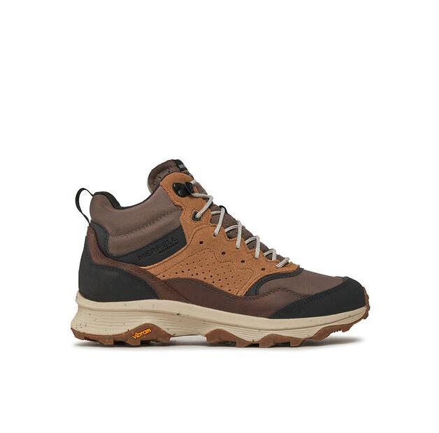 Мужские кроссовки Merrell Speed solo mid wp j004533 коричневые