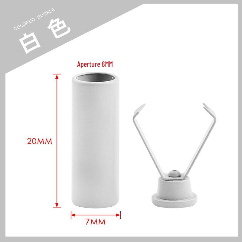 Colorful Metal Bell Cord End Clip for Hoodie & Hat Drawstrings - Spray-Painted Cord Lock Fixing Buckle.